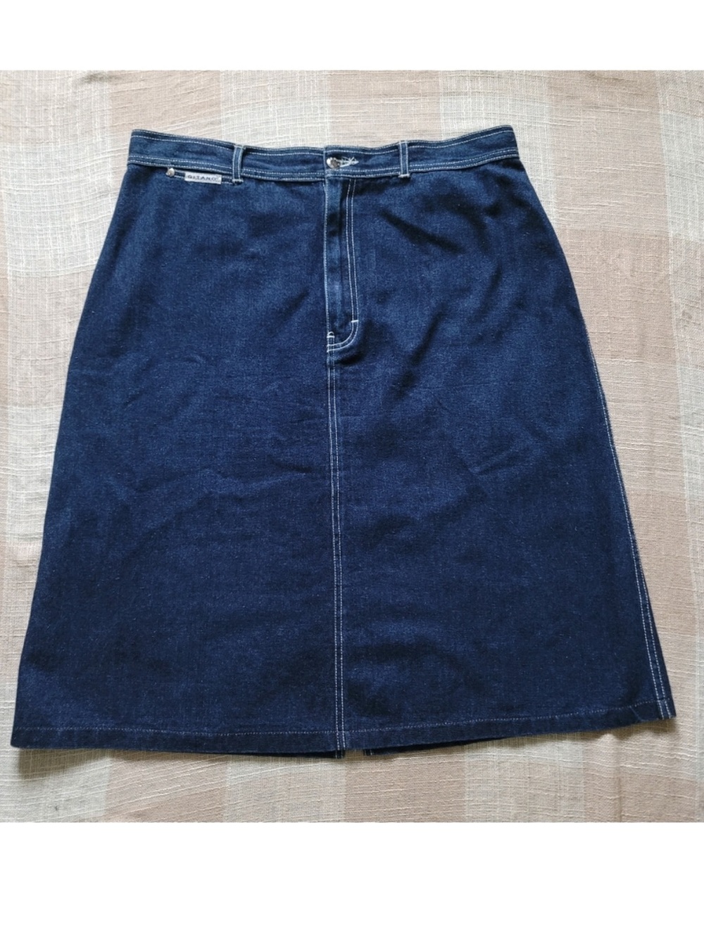 Vintage 1970s Gitano Denim Midi Skirt size36